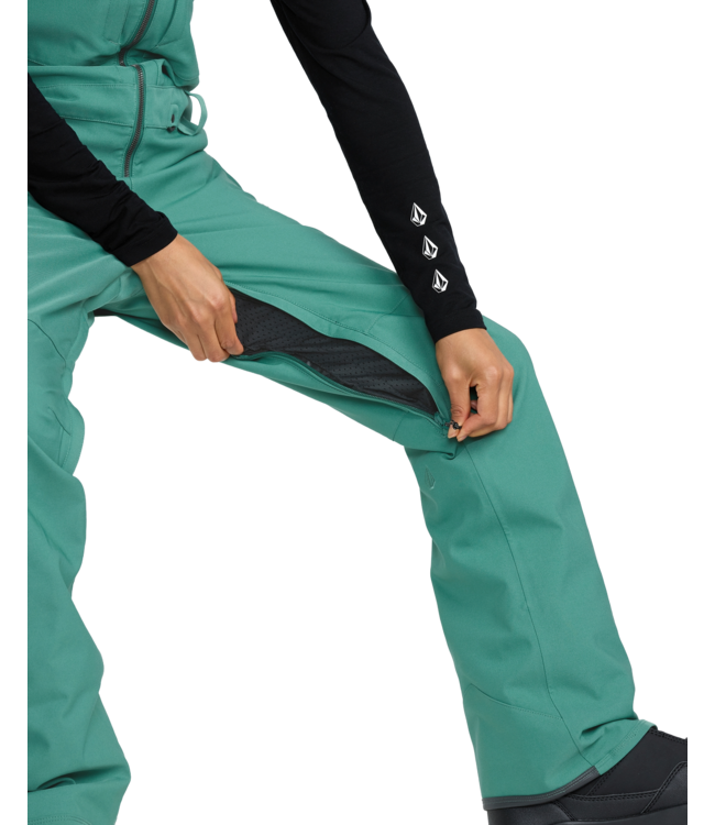 VOLCOM WOMENS SWIFT BIB OVERALL SPRUCE GREEN 2026