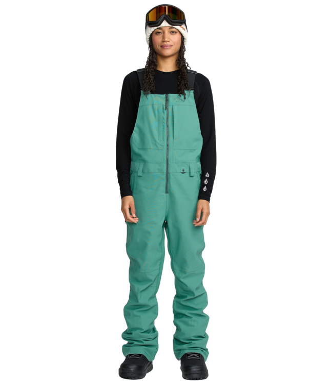 VOLCOM WOMENS SWIFT BIB OVERALL SPRUCE GREEN 2026