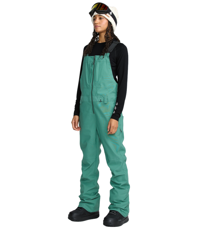 VOLCOM WOMENS SWIFT BIB OVERALL SPRUCE GREEN 2026