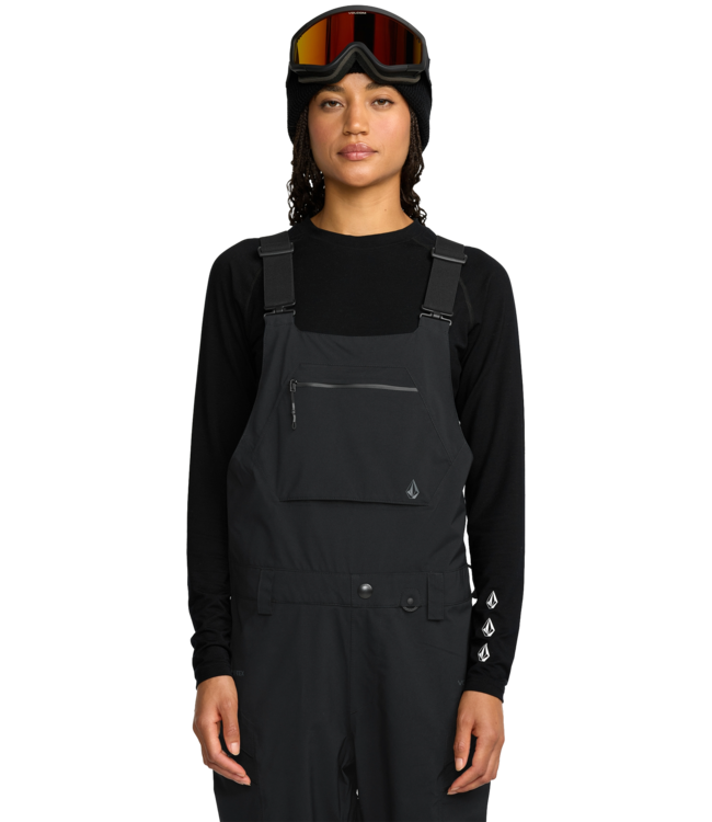 VOLCOM WOMENS ASH STRETCH GORE BIB OVERALL BLACK 2026
