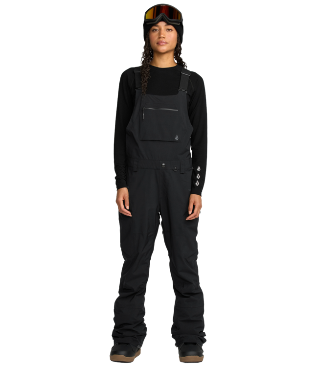 VOLCOM WOMENS ASH STRETCH GORE BIB OVERALL BLACK 2026