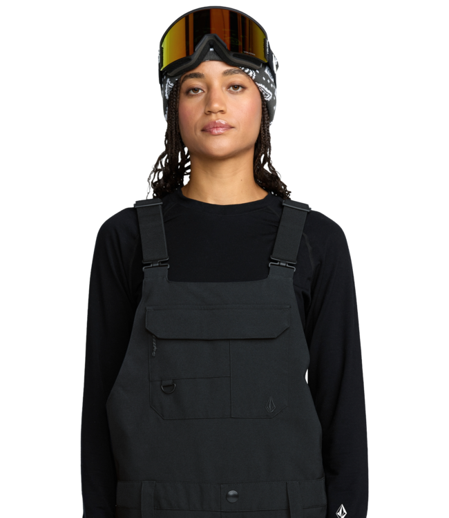 VOLCOM WOMENS CRESTON 3D STRETCH BIB OVERALL BLACK 2026
