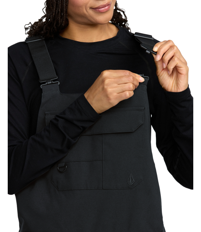VOLCOM WOMENS CRESTON 3D STRETCH BIB OVERALL BLACK 2026