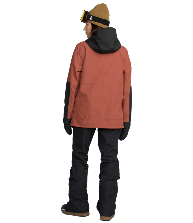 VOLCOM WOMENS HARLAN PULLOVER JACKET HENNA 2026