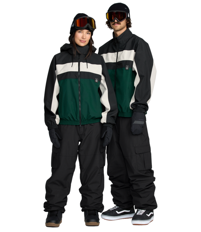 VOLCOM WOMENS DLM JACKET BLACK GREEN 2026