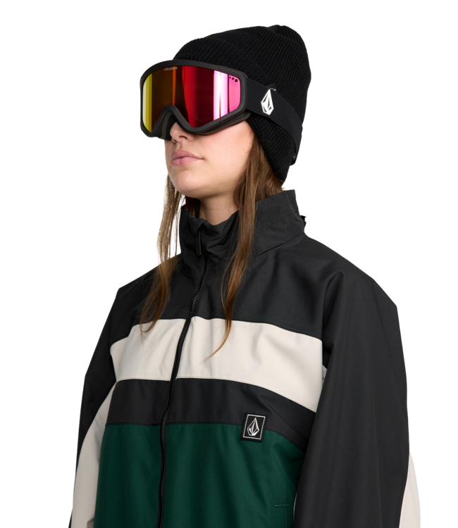 VOLCOM WOMENS DLM JACKET BLACK GREEN 2026
