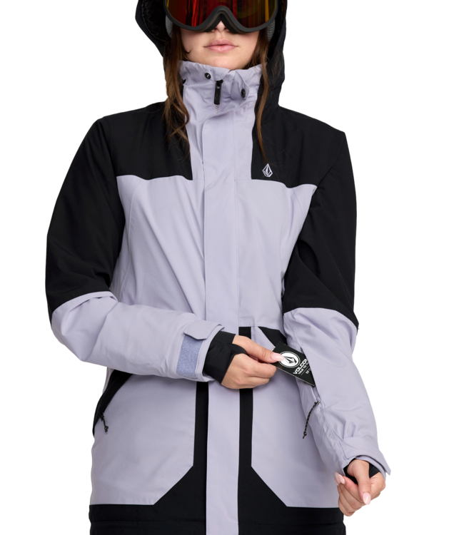 VOLCOM WOMENS SHELTER 20K 3D STRETCH JACKET LAVENDER 2026