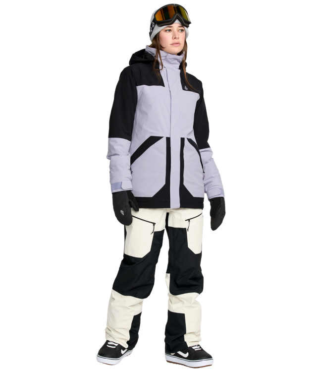 VOLCOM WOMENS SHELTER 20K 3D STRETCH JACKET LAVENDER 2026