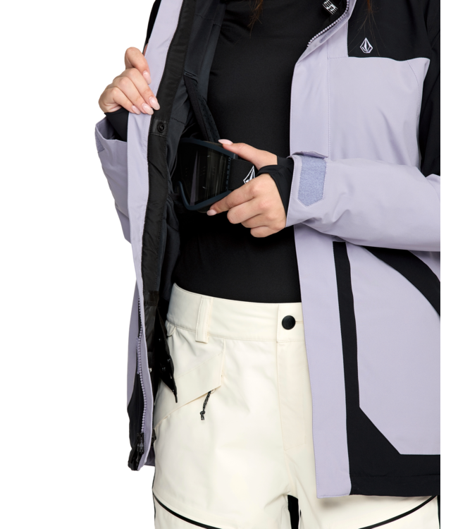 VOLCOM WOMENS SHELTER 20K 3D STRETCH JACKET LAVENDER 2026