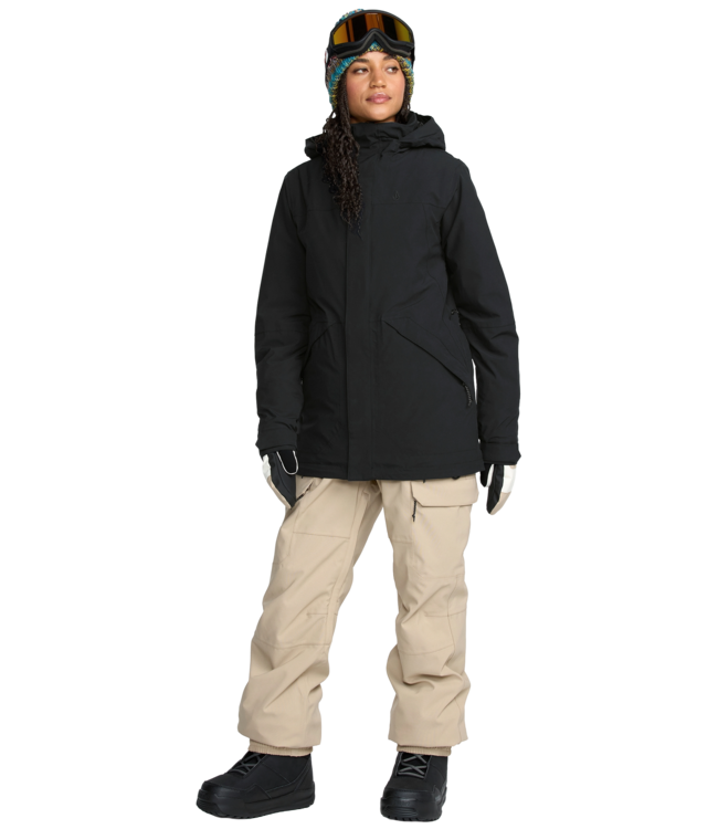 VOLCOM WOMENS SHELTER 20K 3D STRETCH JACKET BLACK 2026