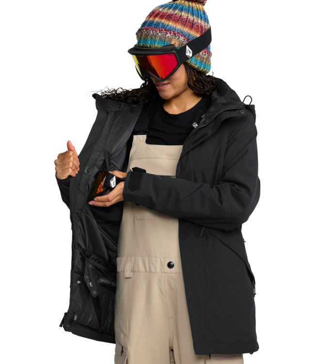 VOLCOM WOMENS SHELTER 20K 3D STRETCH JACKET BLACK 2026