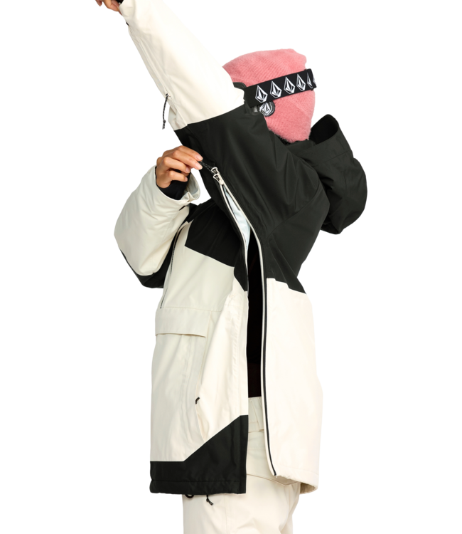 VOLCOM WOMENS FERN INSULATED GORE PULLOVER JACKET BONE 2026