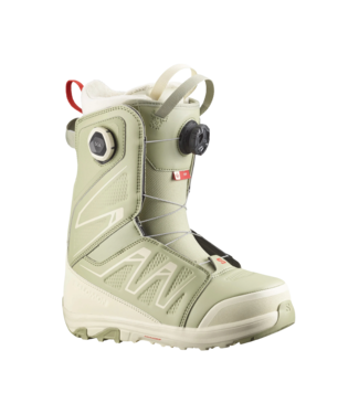 SALOMON SALOMON WOMENS IVY BOA SJ BOA BOOTS TEA/ALMOND MILK/FIERY RED 2026