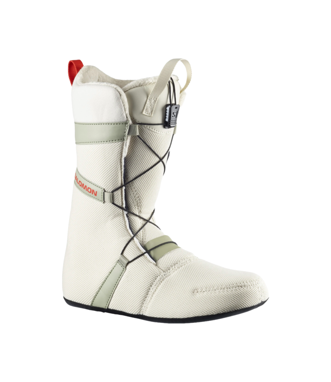 SALOMON WOMENS IVY BOA SJ BOA BOOTS TEA/ALMOND MILK/FIERY RED 2026