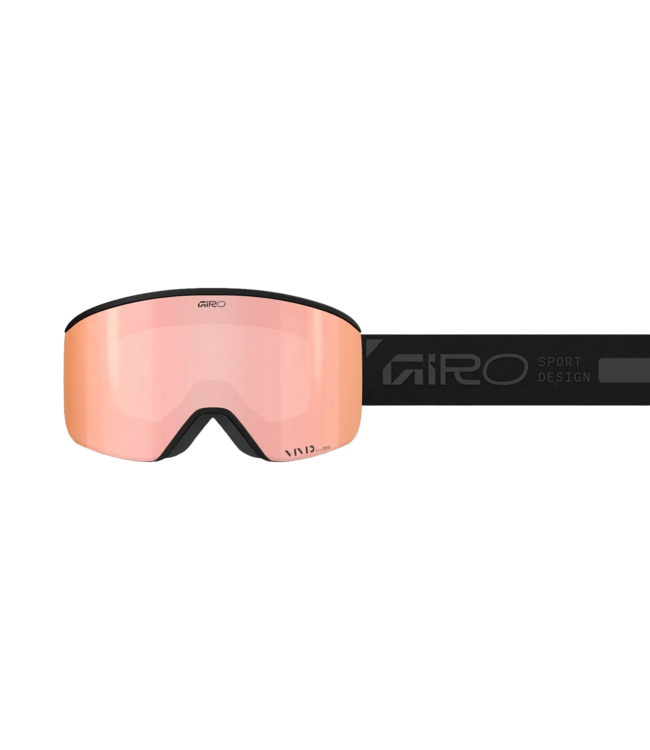 GIRO WOMENS ELLA GOGGLE BLACK RAILS w/ VIVID ROSE GOLD + VIVID INFRARED 2026