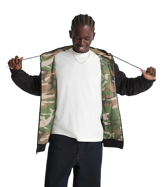 VANS MENS  DOVER THERMAL LINED FULL ZIP HOODIE BLACK 2026