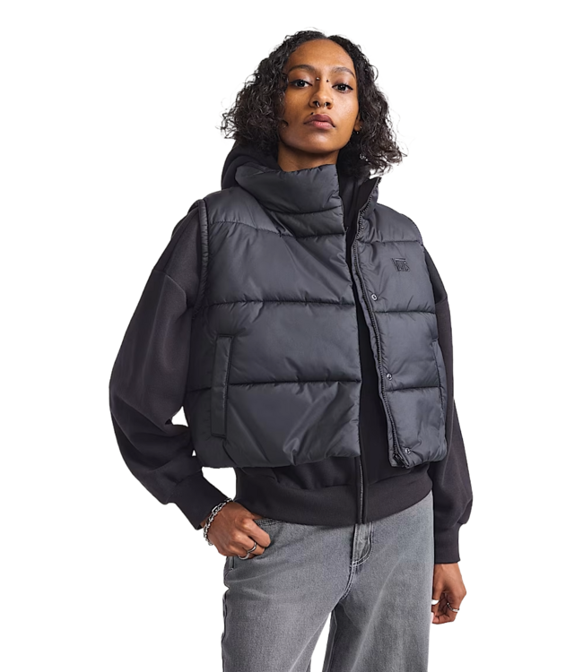 VANS WOMENS MTE HILLGATE CROPPED VEST BLACK 2026