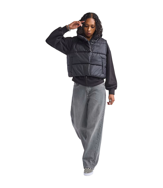 VANS WOMENS MTE HILLGATE CROPPED VEST BLACK 2026