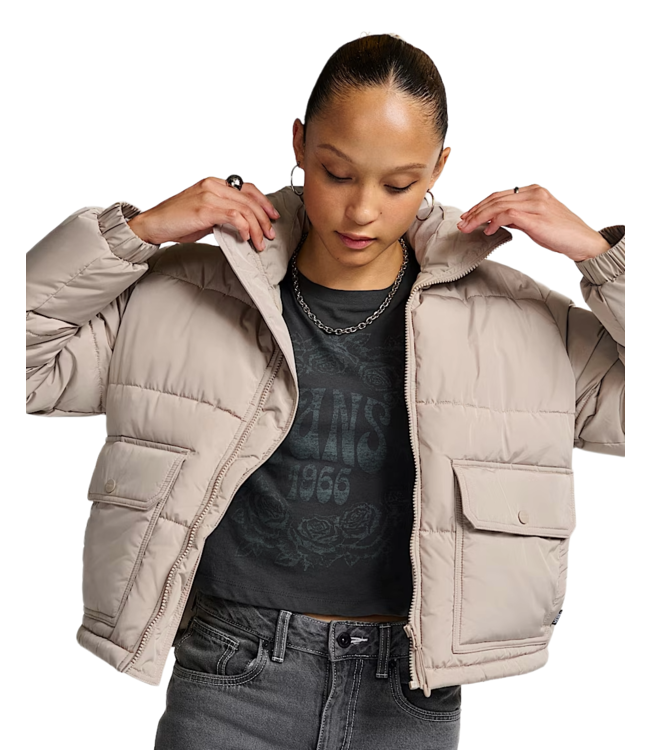 VANS WOMENS MTE AUBREY PRIMALOFT PUFFER JACKET MUSHROOM 2026