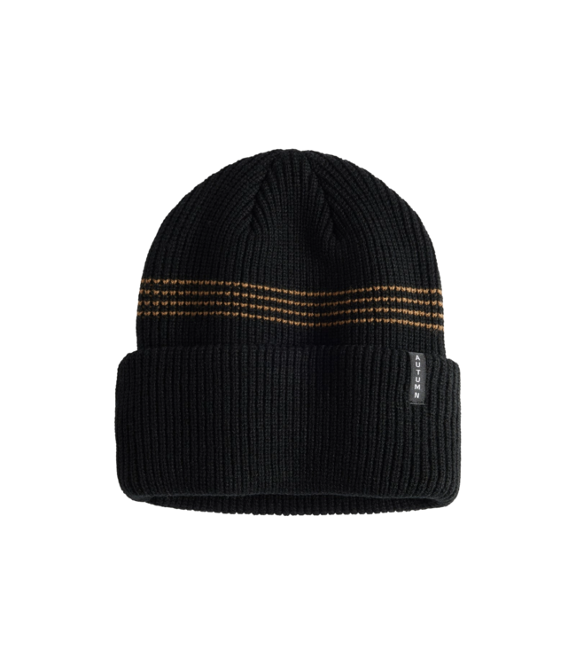 AUTUMN MINI STRIPE BEANIE BLACK 2026