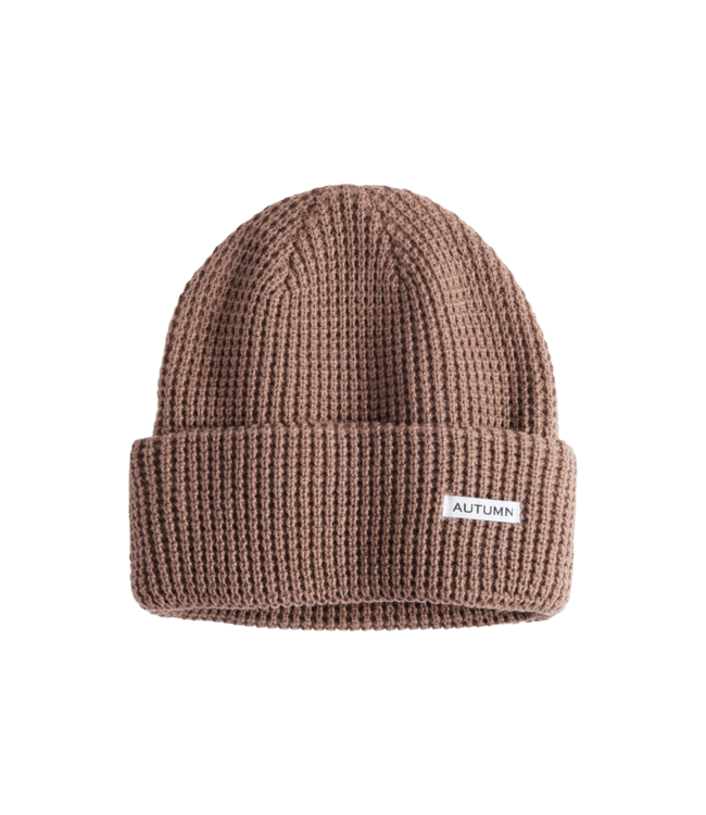 AUTUMN WAFFLE BEANIE DUSTY MAUVE 2026