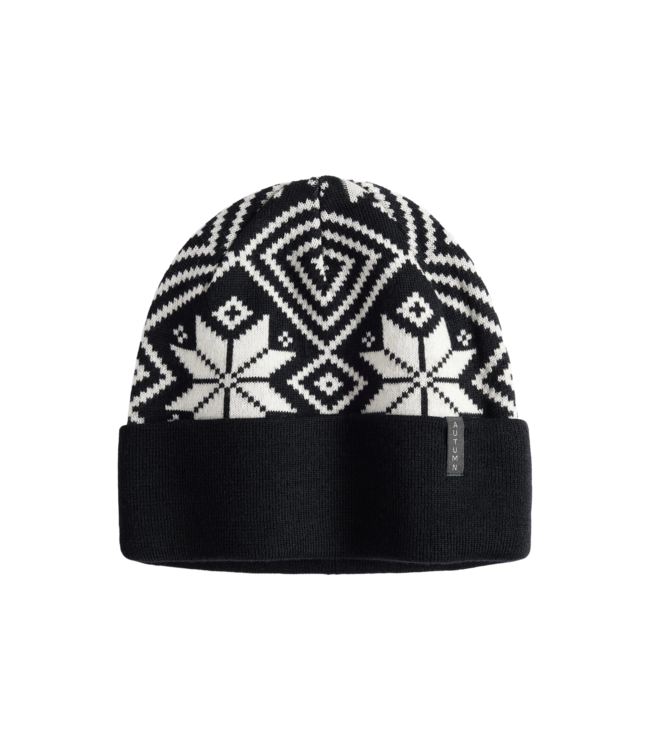 AUTUMN NORDIC KNIT BEANIE BLACK 2026