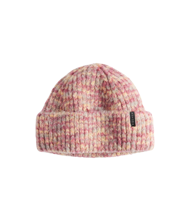 AUTUMN MARBLE KNIT BEANIE RED 2026