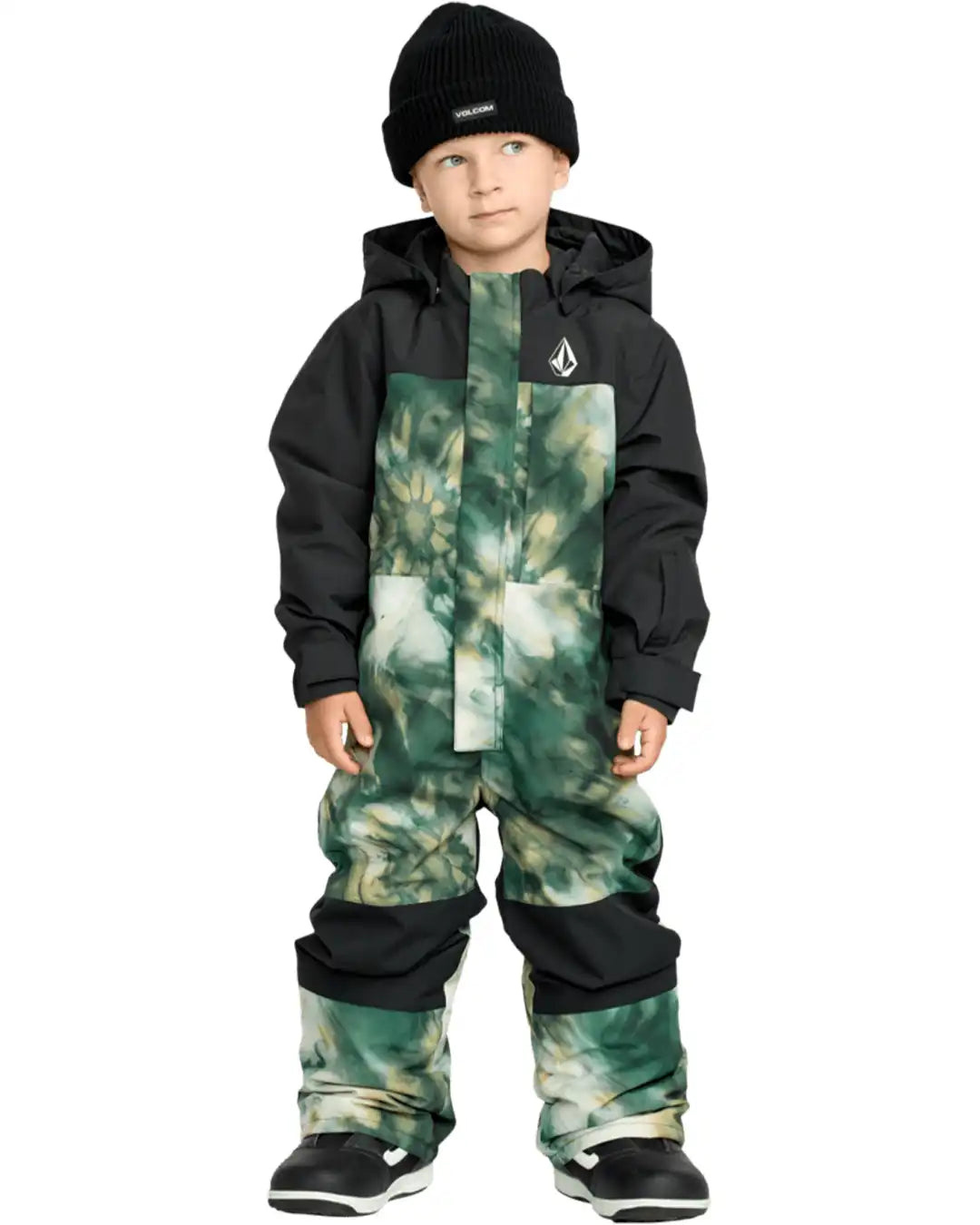 VOLCOM LITTLE KIDS FLURRY ONE PIECE SNOWSUIT SHAMROCK HEATHER 2026
