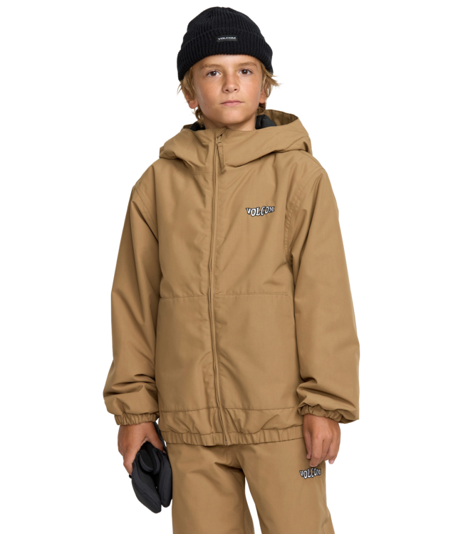 VOLCOM KIDS CHAOS FULL ZIP JACKET BRONZE 2026