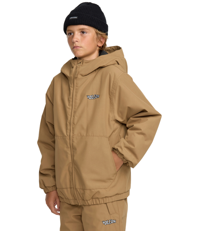 VOLCOM KIDS CHAOS FULL ZIP JACKET BRONZE 2026