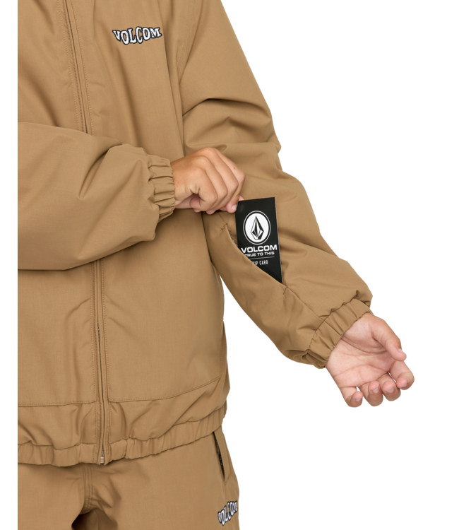 VOLCOM KIDS CHAOS FULL ZIP JACKET BRONZE 2026