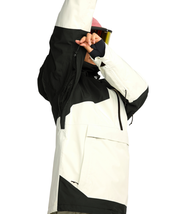 VOLCOM WOMENS FERN INSULATED GORE PULLOVER JACKET BLACK 2026