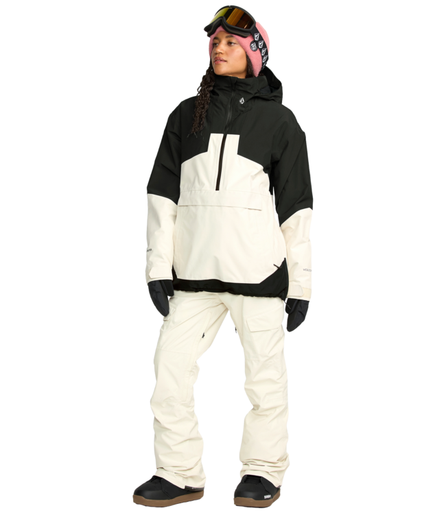 VOLCOM WOMENS FERN INSULATED GORE PULLOVER JACKET BLACK 2026