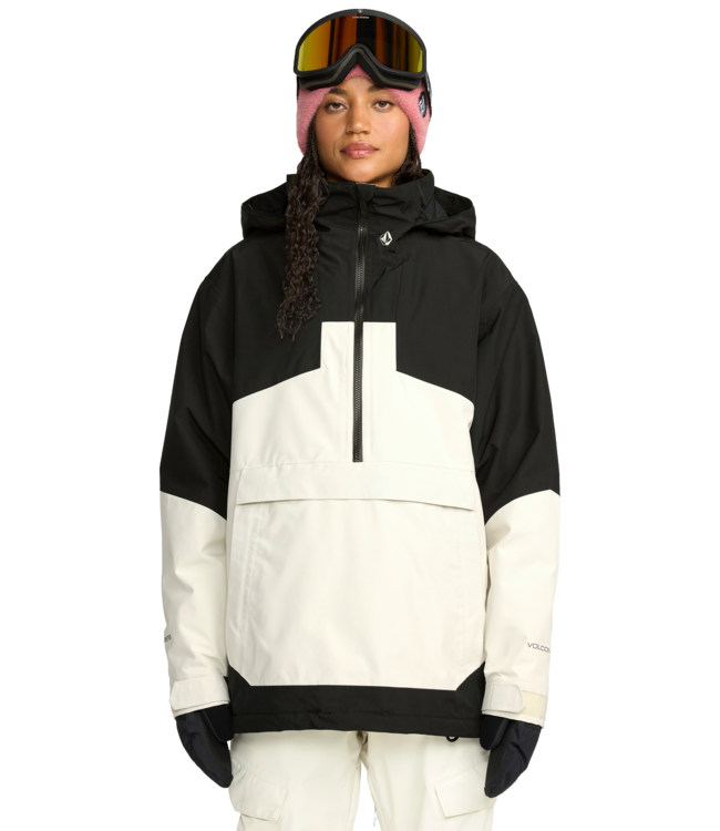 VOLCOM WOMENS FERN INSULATED GORE PULLOVER JACKET BLACK 2026