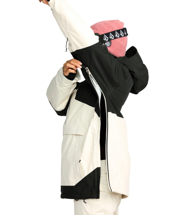 VOLCOM WOMENS FERN INSULATED GORE PULLOVER JACKET BLACK 2026