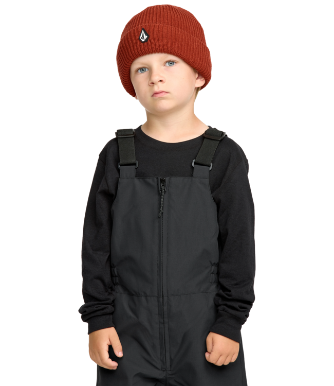 VOLCOM LITTLE KIDS FLURRY INSULATED BIB PANTS BLACK 2026