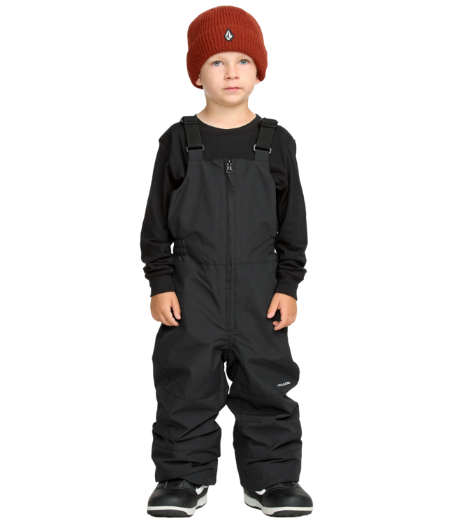 VOLCOM LITTLE KIDS FLURRY INSULATED BIB PANTS BLACK 2026