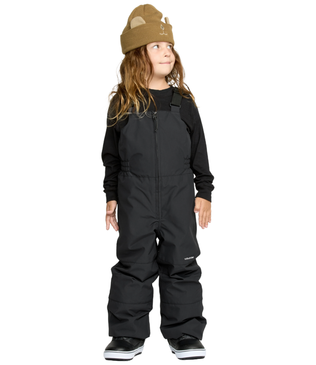 VOLCOM LITTLE KIDS FLURRY INSULATED BIB PANTS BLACK 2026