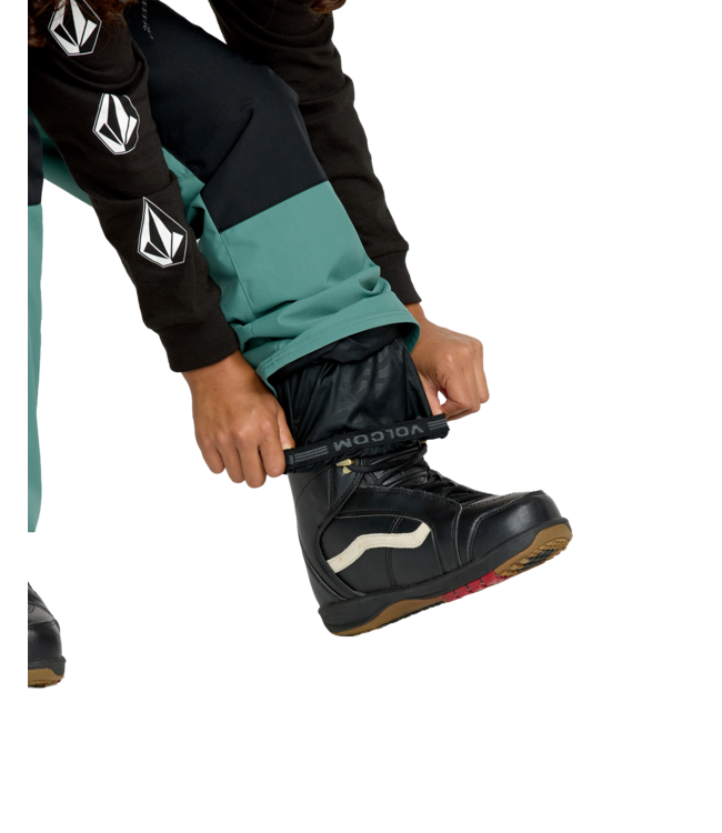 VOLCOM KIDS BARKLEY INSULATED BIB OVERALL PANTS SPRUCE GREEN 2026