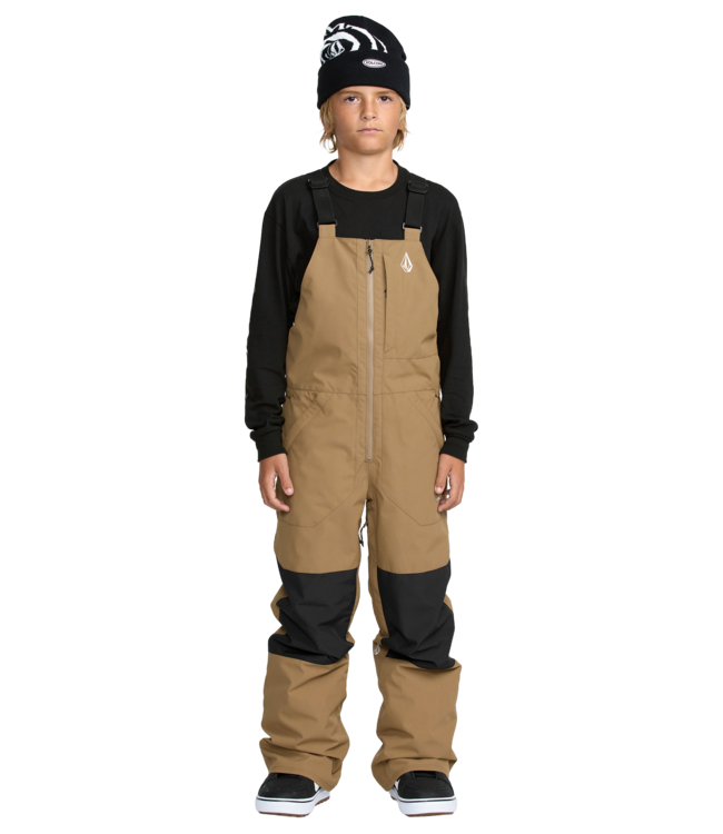 VOLCOM KIDS BARKLEY INSULATED BIB OVERALL PANTS BRONZE 2026
