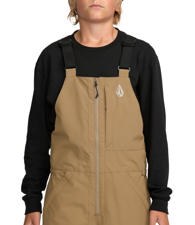 VOLCOM KIDS BARKLEY INSULATED BIB OVERALL PANTS BRONZE 2026