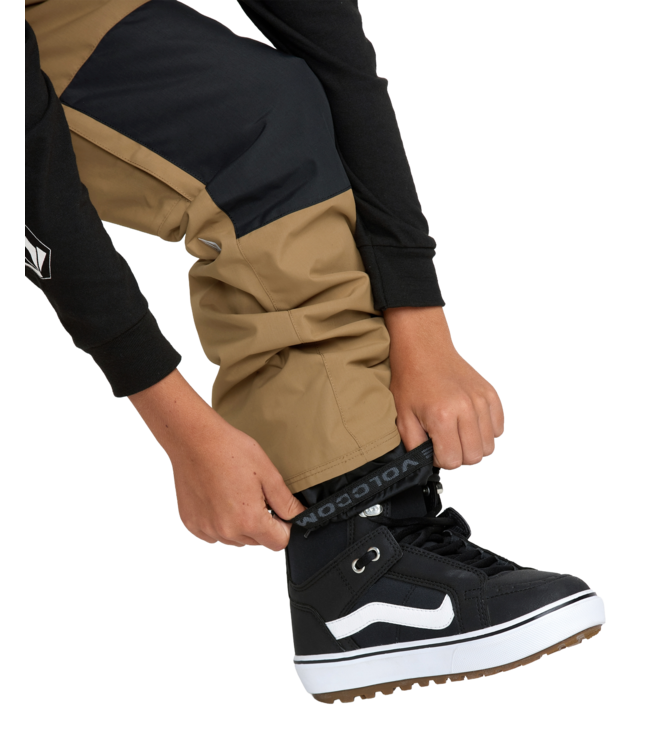 VOLCOM KIDS BARKLEY INSULATED BIB OVERALL PANTS BRONZE 2026