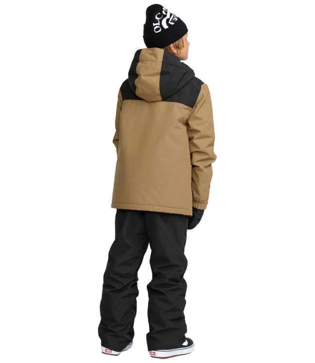 VOLCOM KIDS BARKLEY INSULATED BIB OVERALL PANTS BLACK 2026