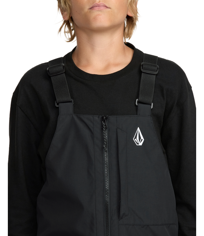 VOLCOM KIDS BARKLEY INSULATED BIB OVERALL PANTS BLACK 2026