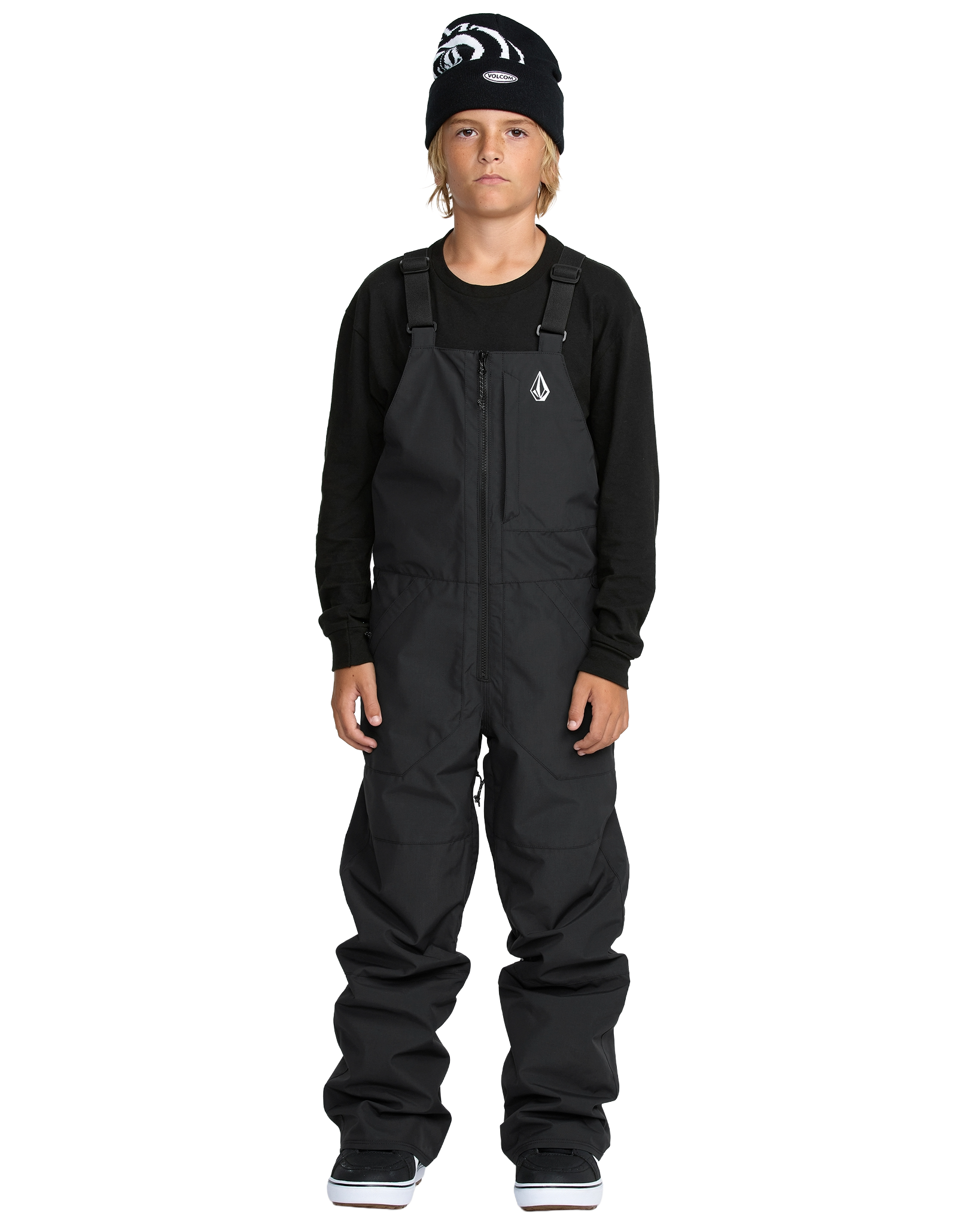 スノーボード VOLCOM KIDS JACKET & BARKLEY BIB OVERALL VOLCOM KIDS BARKLEY INSULATED BIB OVERALL PANTS BLACK 2026 - ONE