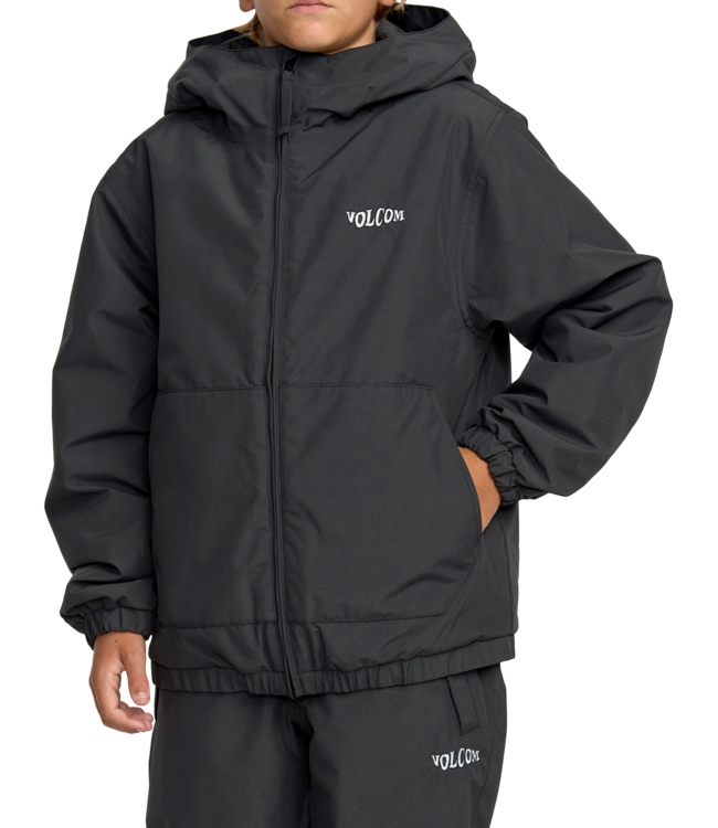VOLCOM KIDS CHAOS FULL ZIP JACKET BLACK 2026