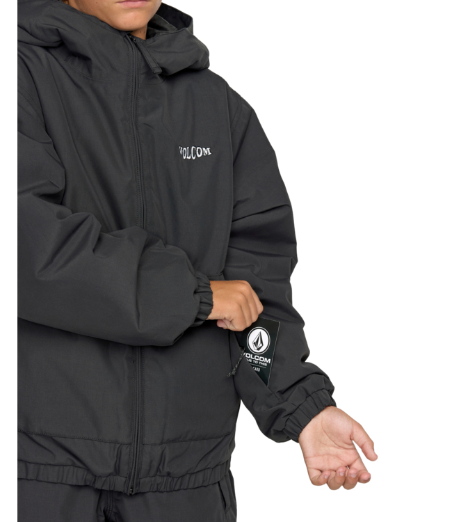 VOLCOM KIDS CHAOS FULL ZIP JACKET BLACK 2026