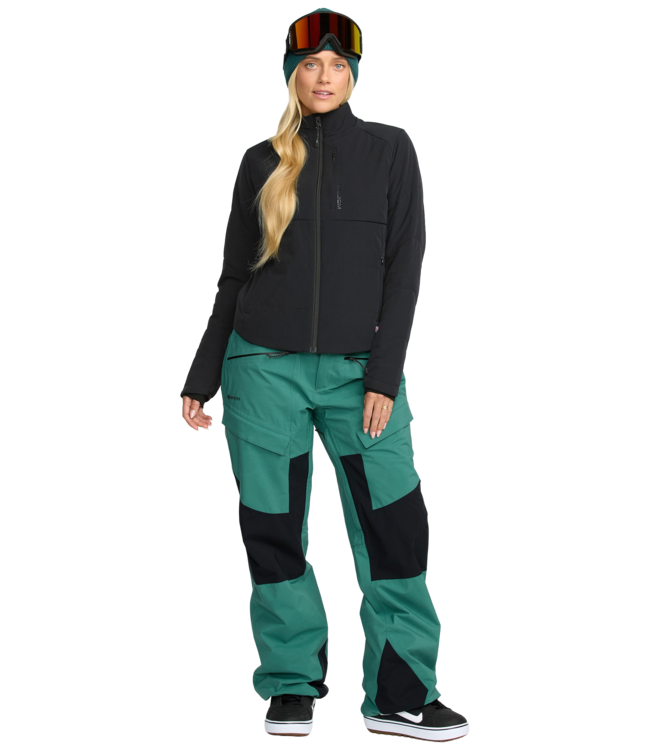 VOLCOM WOMENS EVERGREEN FULL ZIP JACKET BLACK 2026