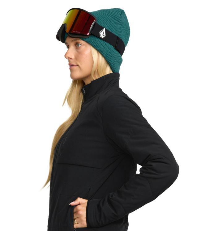 VOLCOM WOMENS EVERGREEN FULL ZIP JACKET BLACK 2026