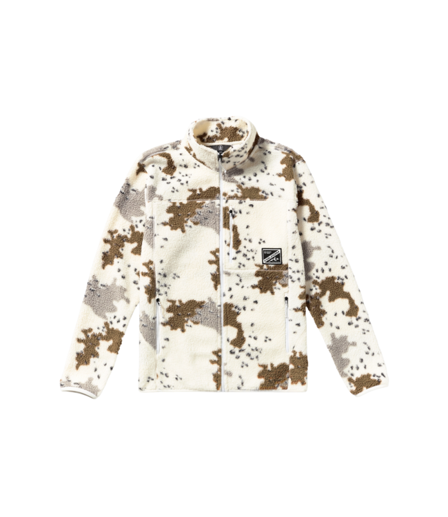 VOLCOM MENS NELSON SHERPA FULL ZIP HOODIE WHITE 2026`